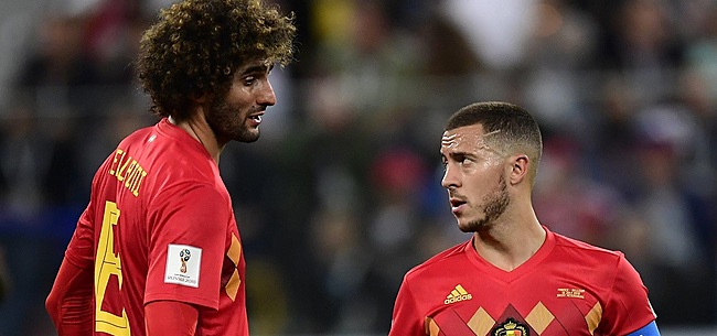 Marouane Fellaini et Eden Hazard de nouveau réunis